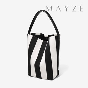 Bolsa Média Bucket Ada, loja mayzê, mayze, loja de bolsas, bolsa média, bolsa listrada, bolsa balde, bolsa em alta, bolsa trends, www.lojamayze.com.br, www.lojamayze.com, bolsa média, bolsa bucket