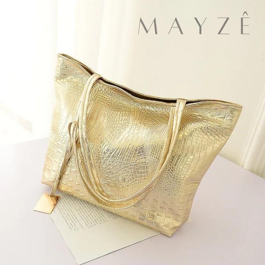 Loja Mayzê, mayze, mayzê, Bolsa tote bag, bolsa betty, beti, bolsa barata, bolsa em promoção, tote bag, bolsa frete grátis, bolsa de couro , bolsa de ombro, bolsa dourada, bolsa grande