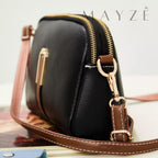 Bolsa Couro Legítimo Crossbody Clara, Loja Mayzê, Bolsa Clara, bolsa de couro, bolsa de qualidade, bolsa feminina, bolsa crossbody, bolsa tiracolo, bolsa de ombro, bolsa versátil, bolsa de academia, bolsa de shopping, bolsa em promoção, mayzê, mayze