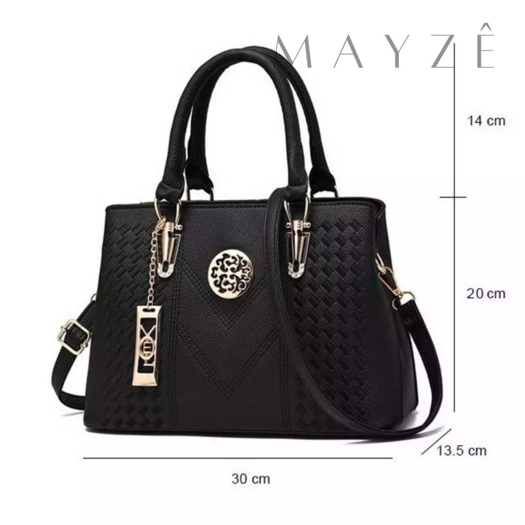 Bolsa Tote Casual Média Cecília, Bolsa feminina, bolsa grande, bolsa versátil, bolsa elegante, bolsa de ombro, bolsa espaçosa, bolsa de mulher, www.lojamayze.com.br,www.lojamayze.com