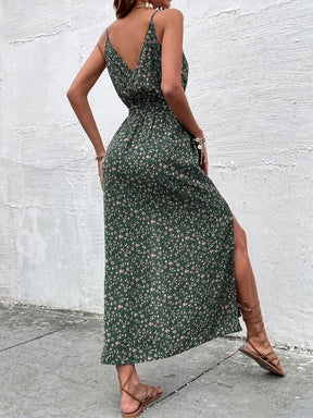 Vestido Longo Fenda Estampa Fleur, www.lojamayze.com.br, www.lojamayze.com