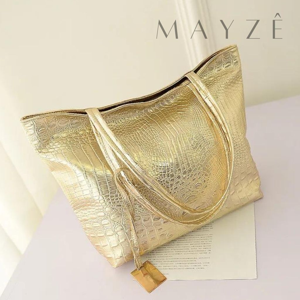 Loja Mayzê, mayze, mayzê, Bolsa tote bag, bolsa betty, beti, bolsa barata, bolsa em promoção, tote bag, bolsa frete grátis, bolsa de couro , bolsa de ombro, bolsa dourada, bolsa grande