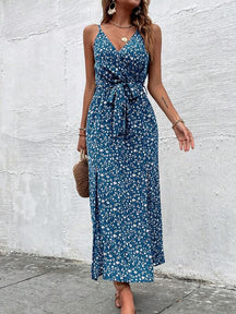 Vestido Longo Fenda Estampa Fleur, www.lojamayze.com.br, www.lojamayze.com
