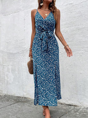 Vestido Longo Fenda Estampa Fleur, www.lojamayze.com.br, www.lojamayze.com