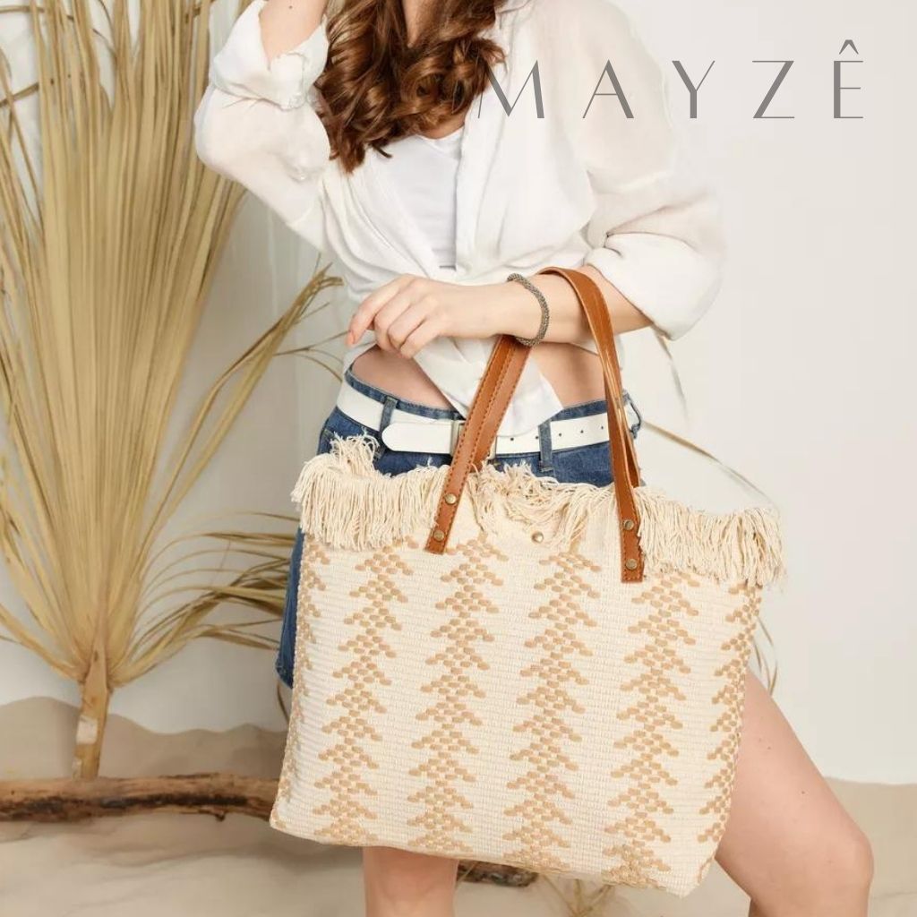 Loja Mayzê, Bolsa Muriel, bolsa espaçosa, bolsa de palha, bolsa de verão, bolsa da moda, bolsa de praia, bolsa grande, bolsa tote bag, bolsa moda praia, loja mayze, bolsa em promoção, bolsa de verão.