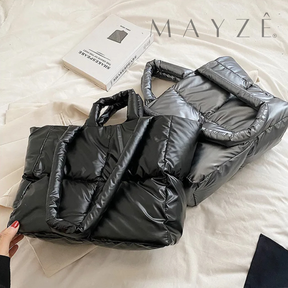 Bolsa Feminina Grande Puffer Vivian, Loja Mayzê, Bolsa Vivian, bolsa soft, bolsa feminina, bolsa fofa, bolsa elegante, bolsa versáti, bolsa tote, tote bag, bolsa em promoção. loja mayze