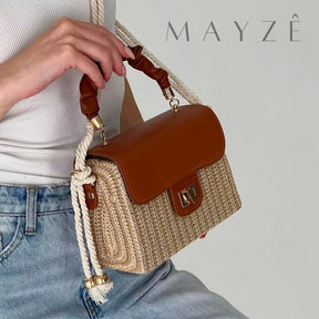 Bolsa Baú de Palha Mayah, Loja Mayzê, Bolsa Mayah, bolsa de palha, bolsa versátil, bolsa de verão, bolsa chique, bolsa em alta, bolsa em promoção, loja mayze