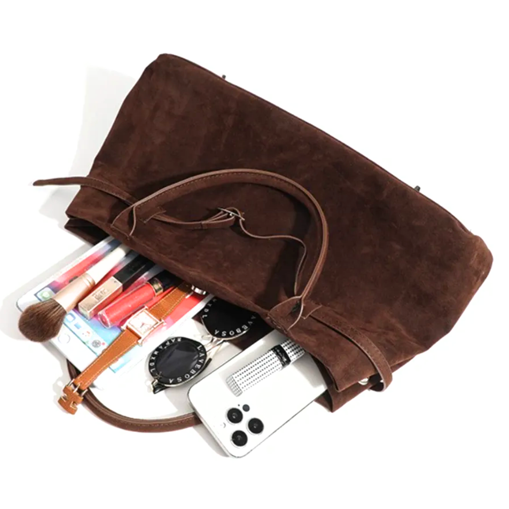 Bolsa Média Camurça Tote Cléo, Loja Mayzê, camurça, bolsa de camurça mayze, lojamayze.com, lojamayze.com.br