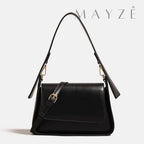 Bolsa de Ombro Minimalista Isabel, Loja Mayzê, Bolsa Isabel, bolsa de grife, bolsa diferente, bolsa em alta, bolsa da moda, bolsa imponente, bolsa de festa, bolsa de mão, bolsa em promoção, bolsa de couro, mayzê, mayze, lojamayze.com, lojamayze.com.br