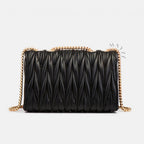 Bolsa Matelassê Flap Kimberly, Loja Mayzê, Bolsa Kimberly, bolsa de festa, bolsa elegante, bolsa em promoção, promoção de bolsa, bolsa feminina, tiracolo, bolsa preta, bolsa média, bolsa de couro, lojamayze.com.br, lojamayze.com