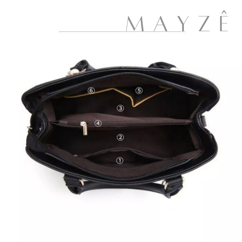 Bolsa Tote Casual Média Cecília, Bolsa feminina, bolsa grande, bolsa versátil, bolsa elegante, bolsa de ombro, bolsa espaçosa, bolsa de mulher, www.lojamayze.com.br,www.lojamayze.com