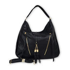 Bolsa feminina grande Agnes Mayzê. Couro ecológico, alta capacidade e alça transversal. Ideal para trabalho, faculdade e viagens com estilo e praticidade.