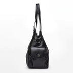 Bolsa média tote Naomi Mayzê. Couro ecológico, vários bolsos, alça transversal removível e ótima organização para o dia a dia.