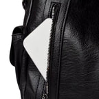 Bolsa média tote Naomi Mayzê. Couro ecológico, vários bolsos, alça transversal removível e ótima organização para o dia a dia.