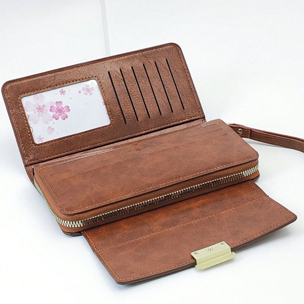 Carteira Feminina Marrom Claasic Elis, Loja Mayzê