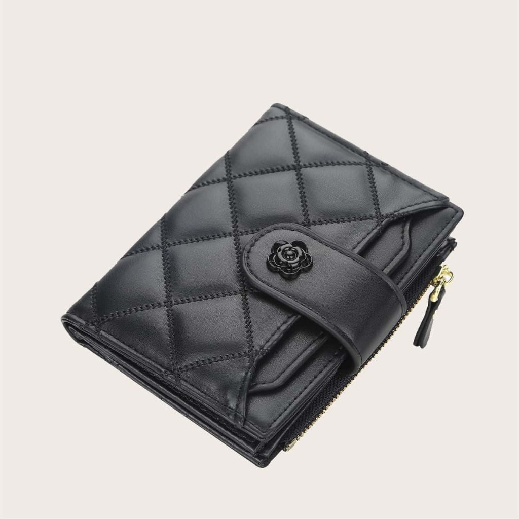 Carteira Feminina Matelassada Fleur Ísis, Loja Mayzê