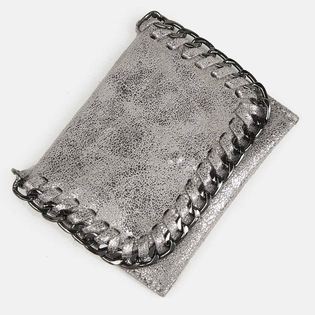 Carteira Feminina Pequena Brilhosa Hortência, Loja Mayzê