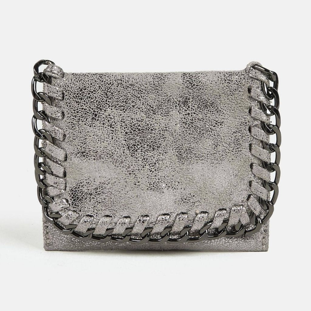 Carteira Feminina Pequena Brilhosa Hortência, Loja Mayzê