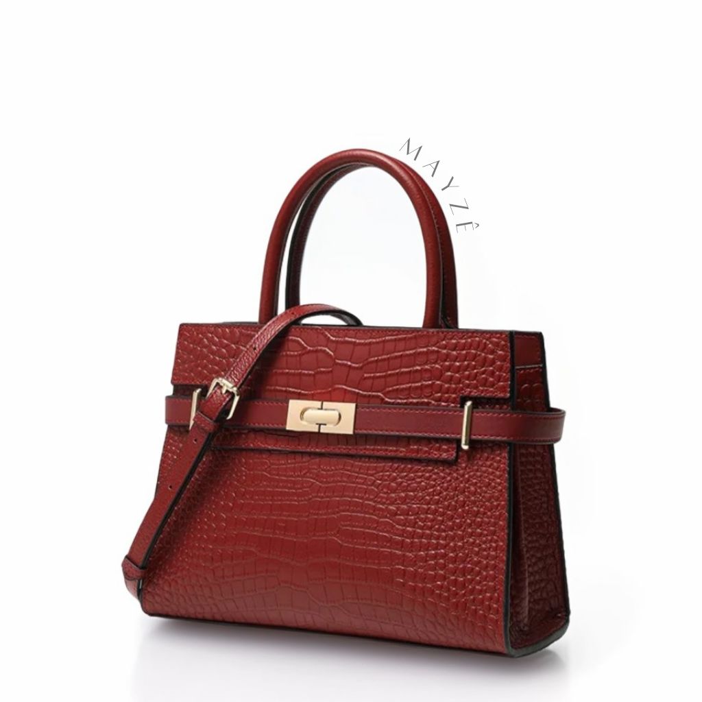 Loja Mayzê Oficial, Loja Mayzê, Mayzê, Mayze, Bolsa Couro Legítimo Crocodilo Claire, bolsa de couro, bolsa de couro genuíno, bolsa de mão, bolsa tiracolo, bolsa crossbody, bolsa de luxo, bolsa de grife, bolsa em promoção, lojamayze.com, lojamayze.com.br