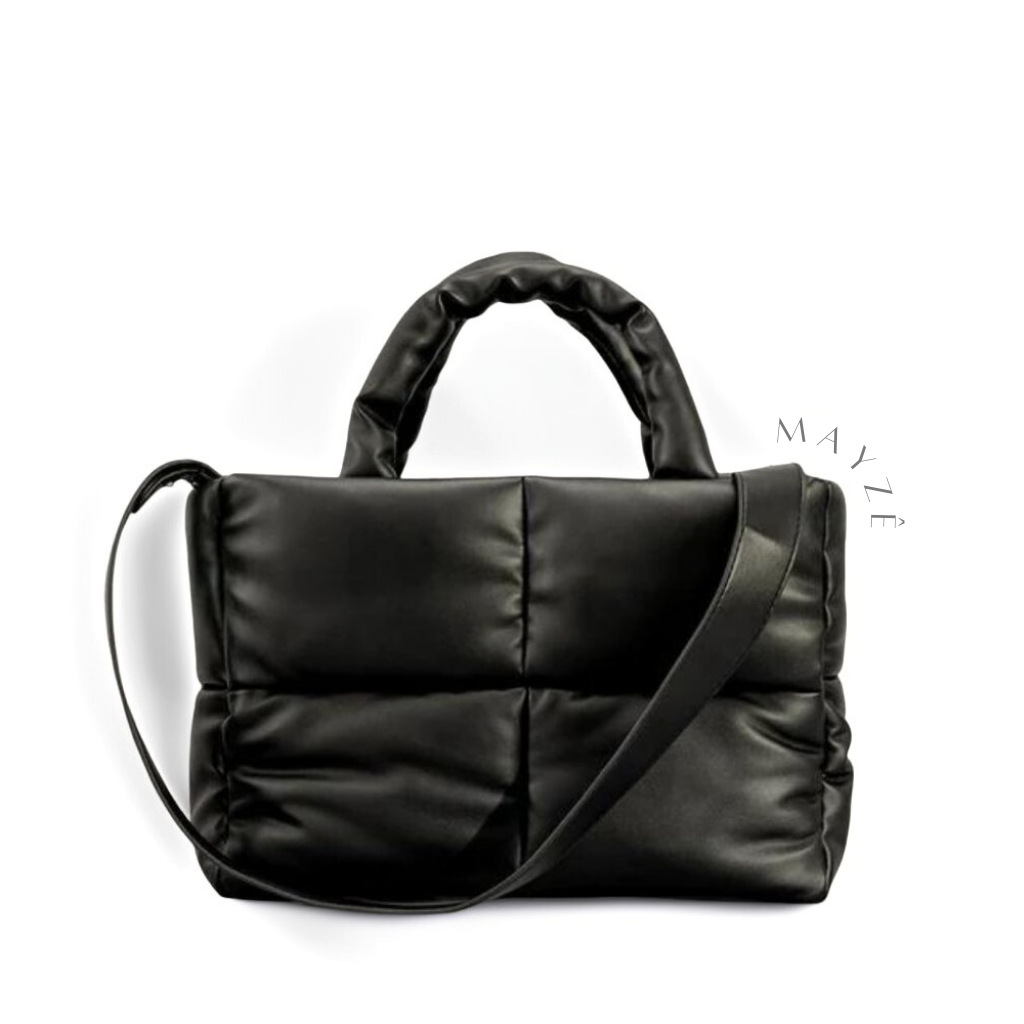 Bolsa Puffer Média Thalya, Loja Mayzê, Bolsa Thalya, Bolsa soft, bolsa elegante, bolsa moderna, bolsa chique, bolsa européia, bolsa de luxo, bolsa de frio, bolsa confortável, bolsa em promoção, bolsa de material alcochoado, mayze, mayzê, www.lojamayze.com.br, www.lojamayze.com