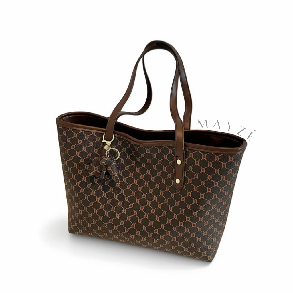 Bolsa Grande Tote Talita, Loja Mayzê, Bolsa Talita, bolsa grande, bolsa de rouro pu, bolsa de ombro, bolsa bonita, bolsa elegante, bolsa barata, bolsa com chaveiro