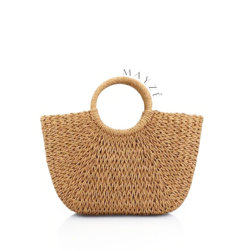 Bolsa de Praia Isa, Loja Mayzê, Bolsa Isa, bolsa de palha, bolsa de verão, bolsa da moda, bolsa de praia, bolsa meia-lua, bolsa geométrica, bolsa moda praia, loja mayze, bolsa em promoção, bolsa de verão.