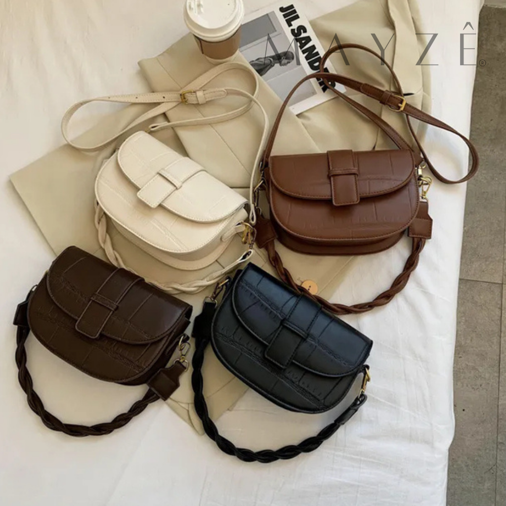 Loja Mayzê, Bolsa giorgia, Bolsa da moda, bolsa de grife, bolsa de ombro, bolsa crossbody, bolsa feminina, bolsa de couro, bolsa coringa, bolsa versátil, loja mayze