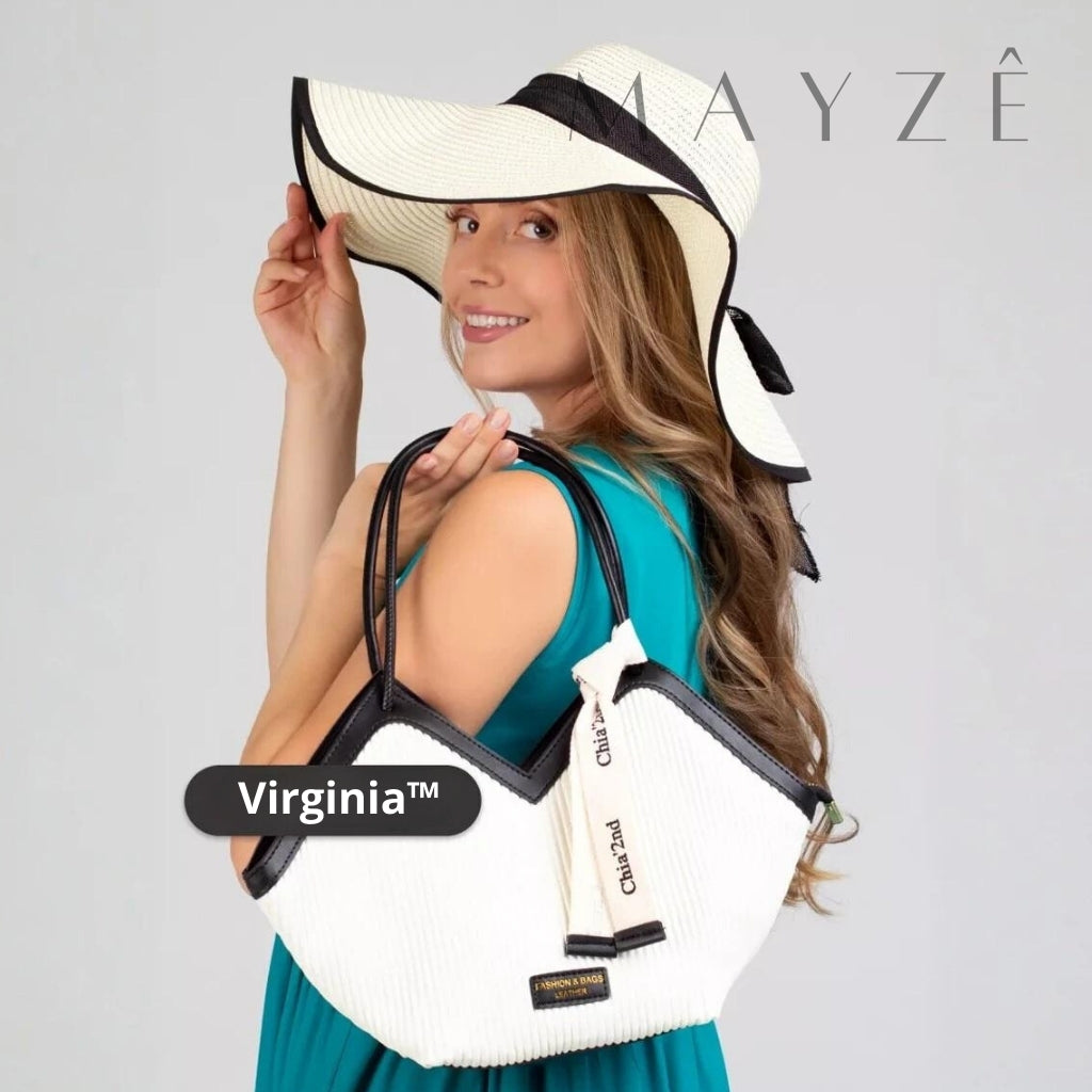 Loja Mayzê, Bolsa Virginia, Bolsa tote, bolsa grande, bolsa espaçosa, bolsa feminina, tote bag, bolsa versátil, bolsa charmosa, bolsa em promoção, loja mayze, www.lojamayze.com.br,www.lojamayze.com