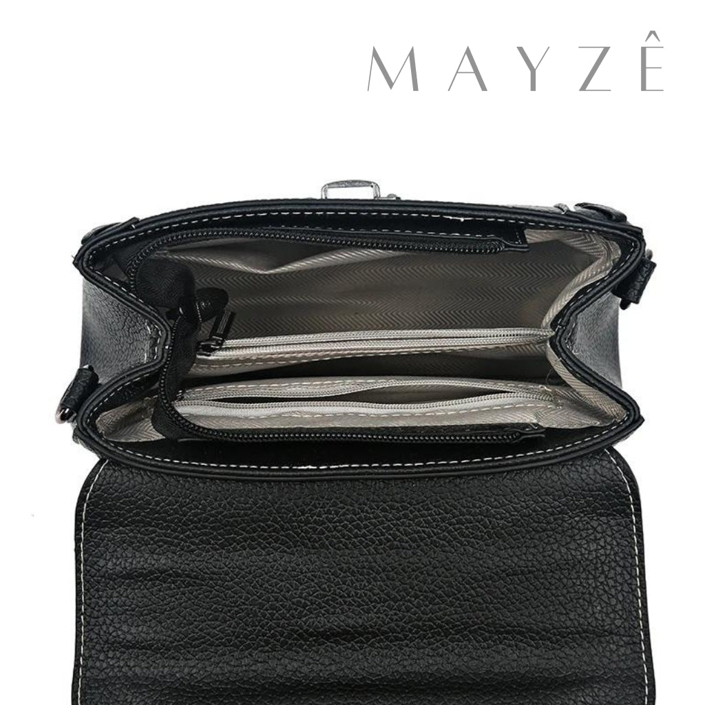 Bolsa Couro Legítimo Tiracolo Cátia, Loja Mayzê, Bolsa Cátia, bolsa de mão, bolsa de couro, bolsa feminina, bolsa crossbody, bolsa tiracolo, mayze