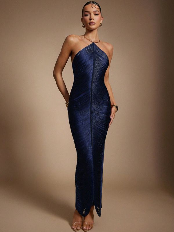 Vestido Elegante com Franjas Accent, Loja Mayzê