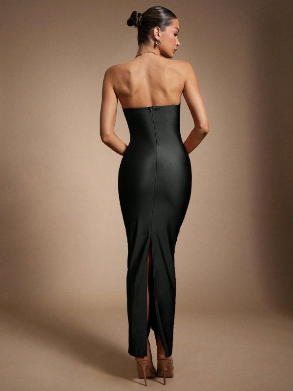Vestido Elegante com Franjas Accent, Loja Mayzê