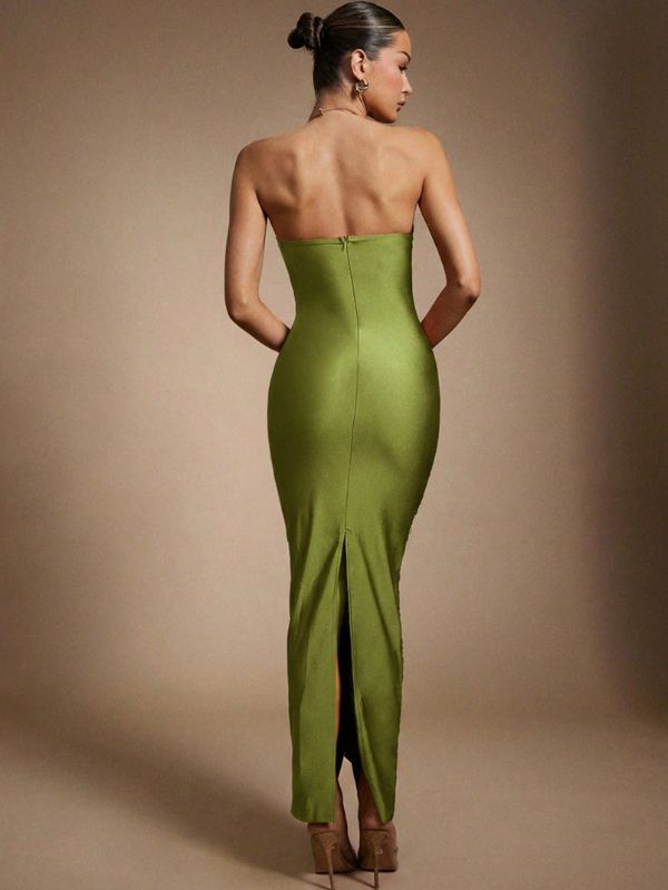 Vestido Elegante com Franjas Accent, Loja Mayzê