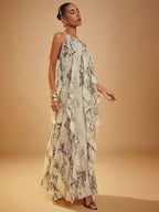 Vestido Longo Babado Nobre Couturière, Loja Mayzê