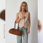 Bolsa Baguete Acamurçada Média Fantine™